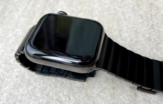 Apple Watch リンクブレスレット スペースブラック ステンレス-